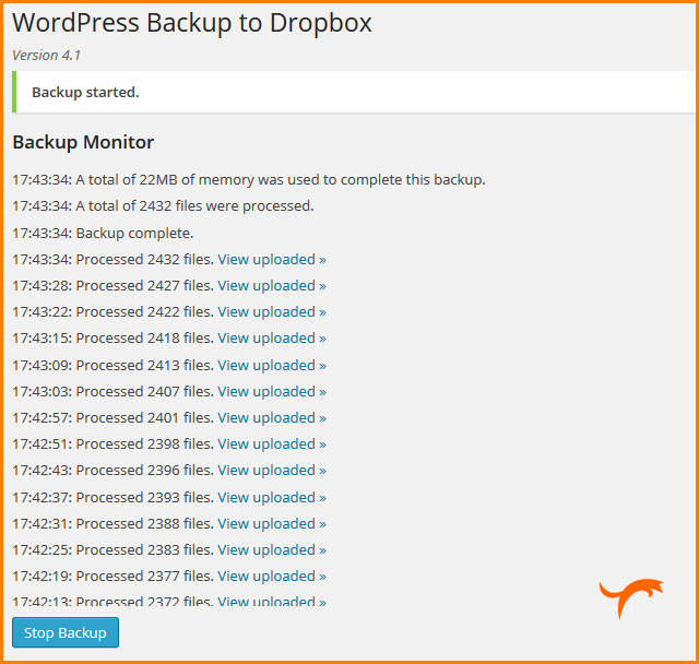 WordPress-Backup-to-Dropbox-complete