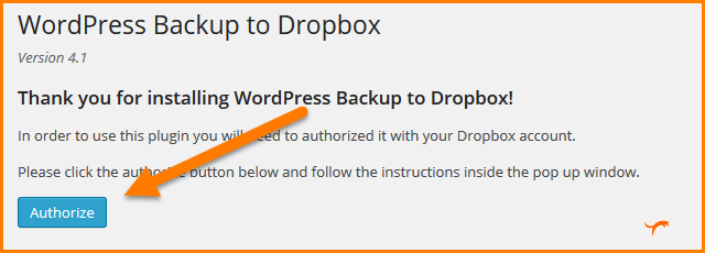 Wordpress-backup-to-dropbox-authorize